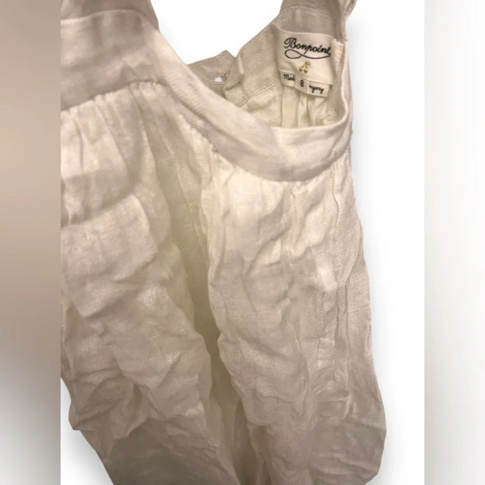 Bonpoint linen kids dress size 8